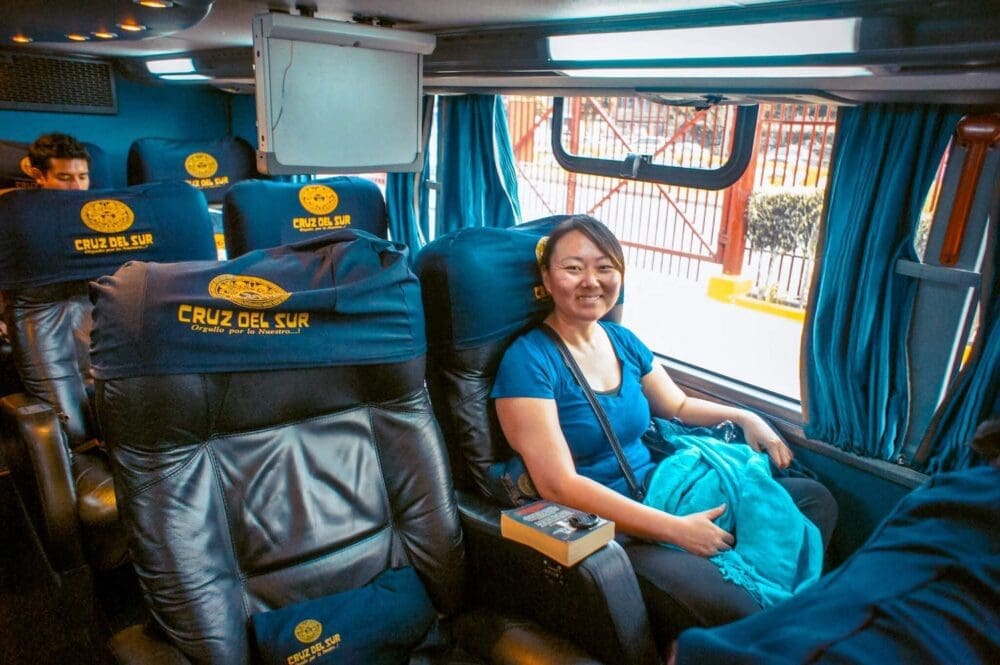 lima to arequipa on a cruz del sur bus