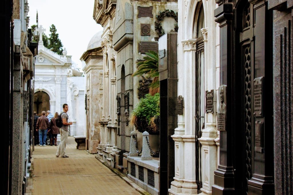 streets of la recoleta cemetery