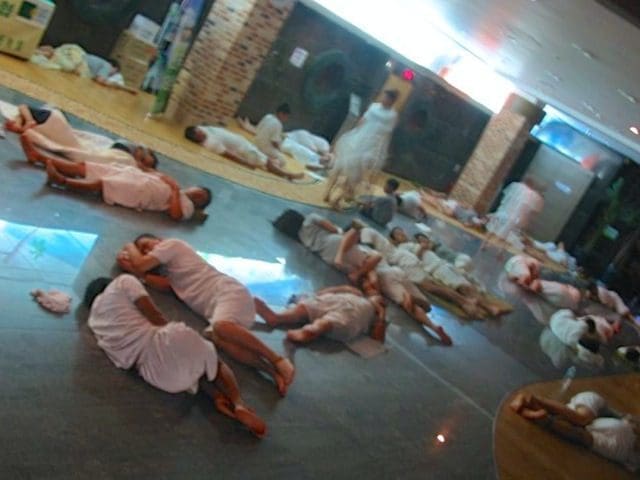Jjimjilbang 101: Beginner's Guide to Korean Saunas and Bathhouse Etiquette 19 people sleeping in the communal coed areas of a korean jjimjlband