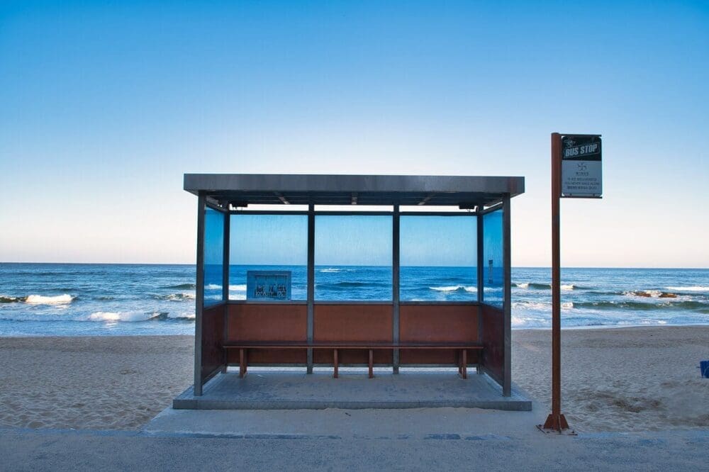 Korea in June 2026 Travel Guide | Lessons from 15 Years in Seoul 24 BTS bus stop in jumunjin Beach