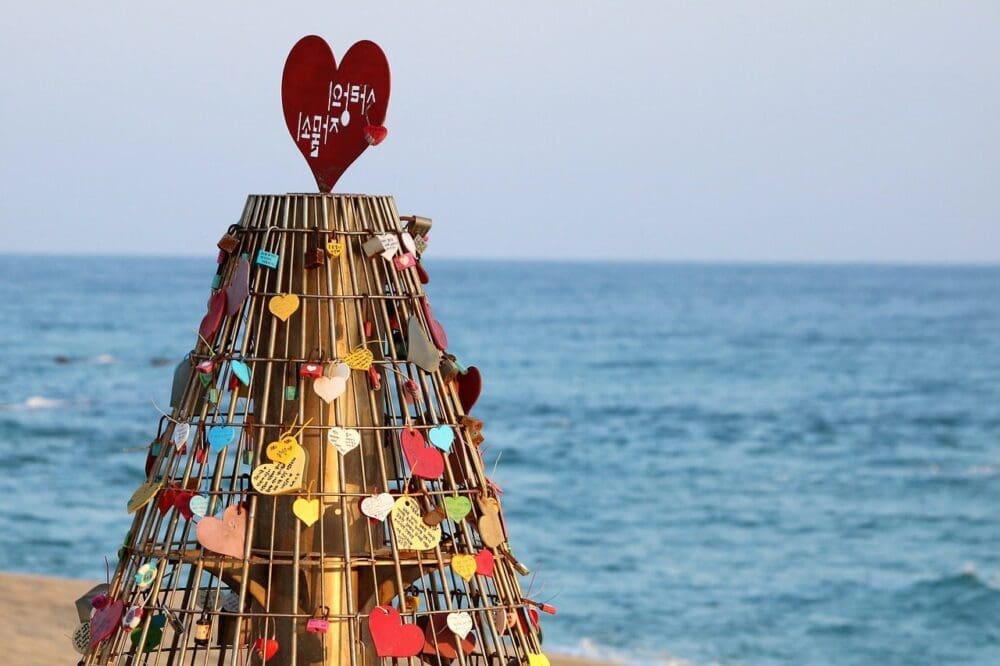 jeongdongjin beach in korea
