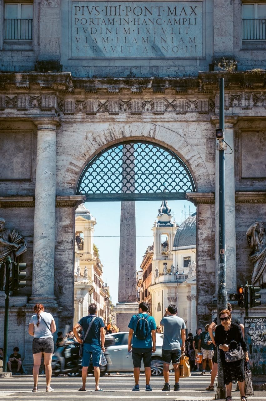 Destinations 22 entrance to piazza del popolo rome italy