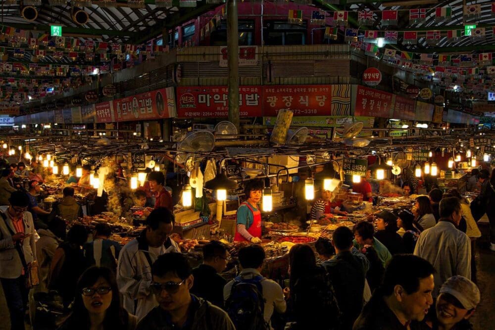 Seoul at Night | 29 Amazing Things for Insomniacs to do After Dark 23 gwangjang market in seoul korea