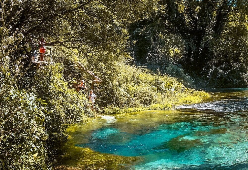 Syri i Kalter | The Blue Eye in Albania is Beyond Breathtaking 4 platform at blue eye in albania