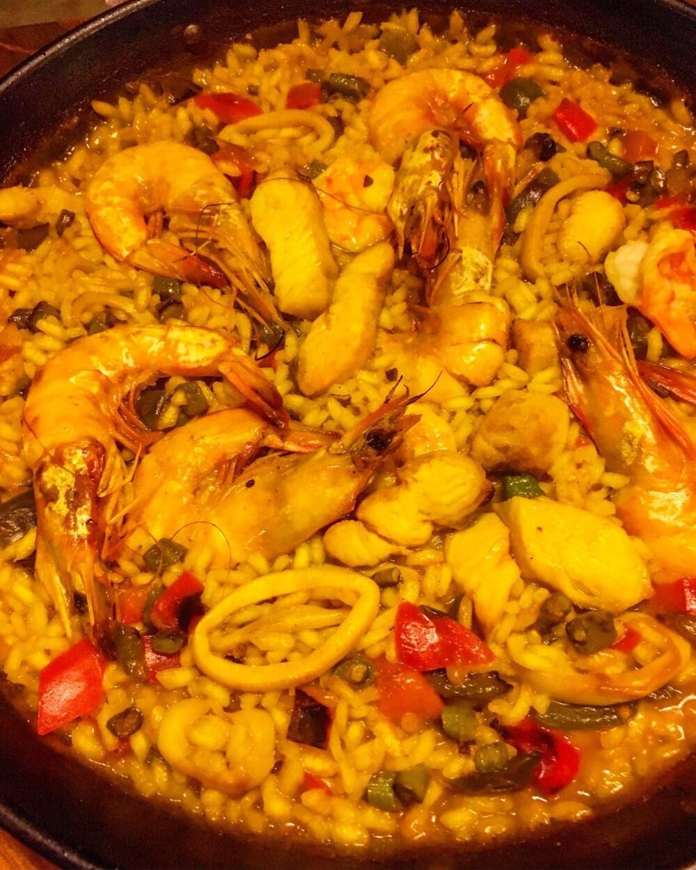paella at ten moons lipe resort in thailand