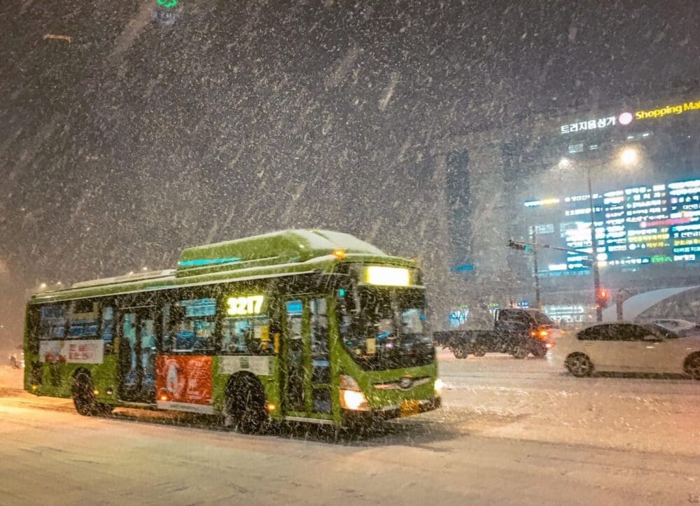 snow in seoul