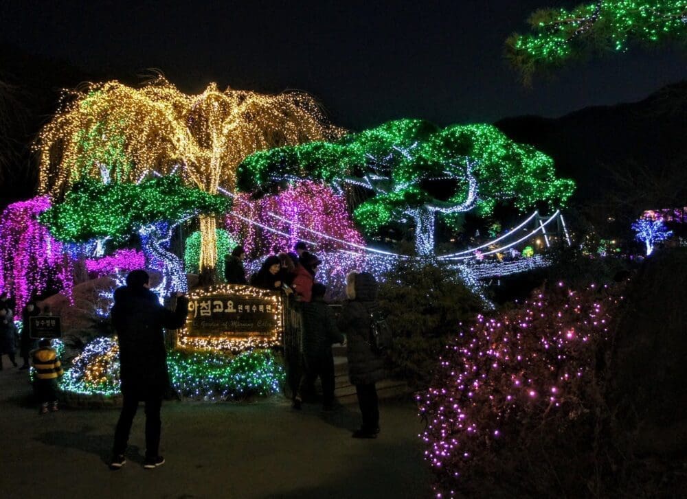 garden of morning calm lighting festival