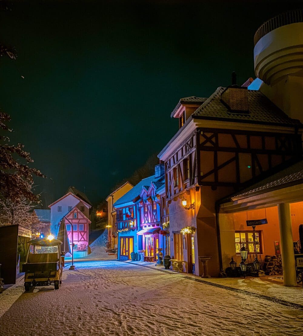 petite france in winter korea