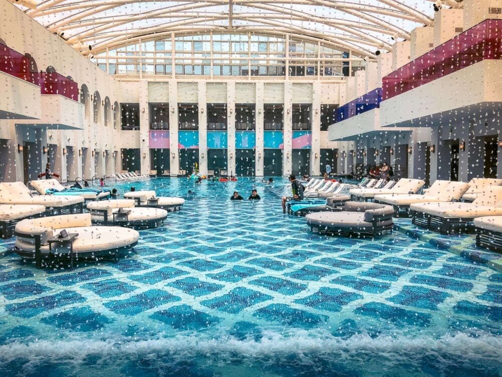 jjimjilbang: pool at cimer at paradise city in incheon