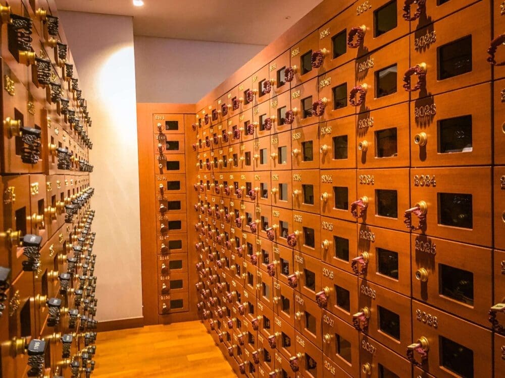 shoe lockers at the jjimjilbang