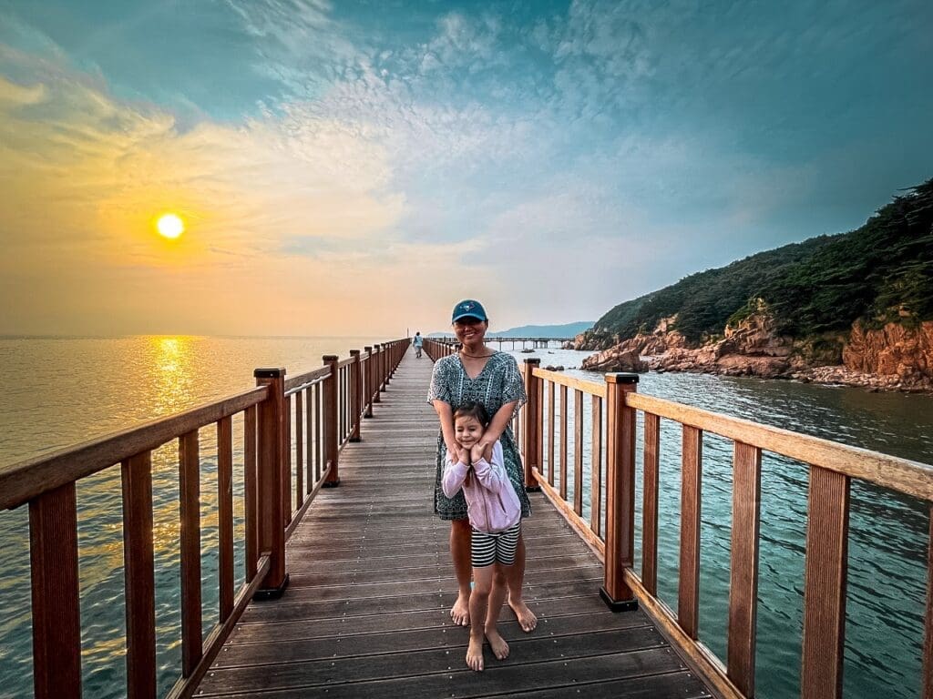beaches near seoul | sunset on hanagae beach on muuido island