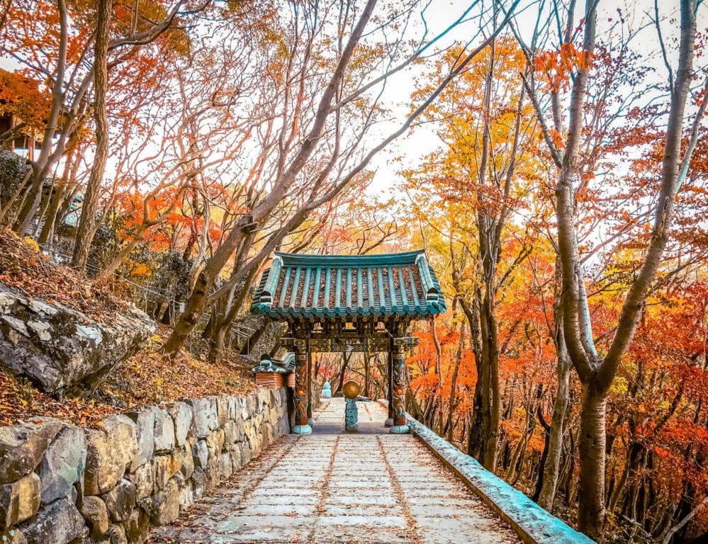 About Travel Stained 15 hyangiram hermitage (향일암) in autumn