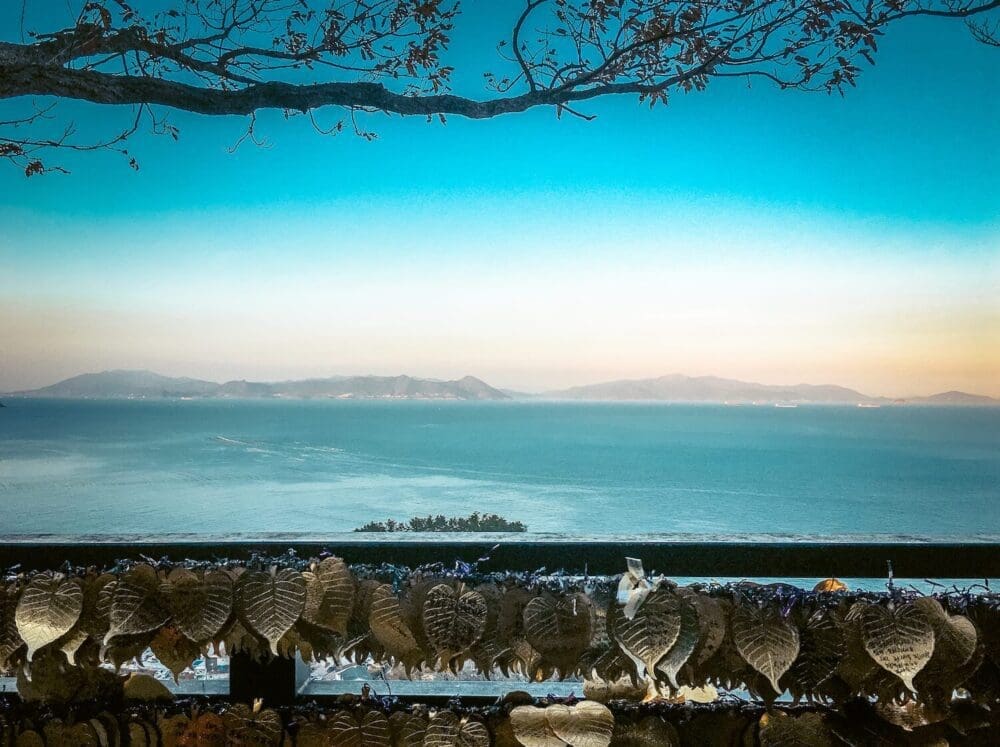 view of the sea from Hyangiram Hermitage