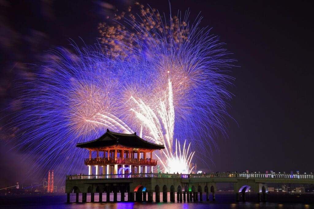 korea in september | pohang fireworks festival