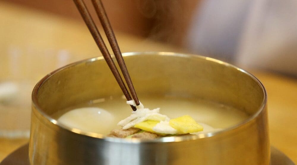 korea in december | tteokguk rice cake soup