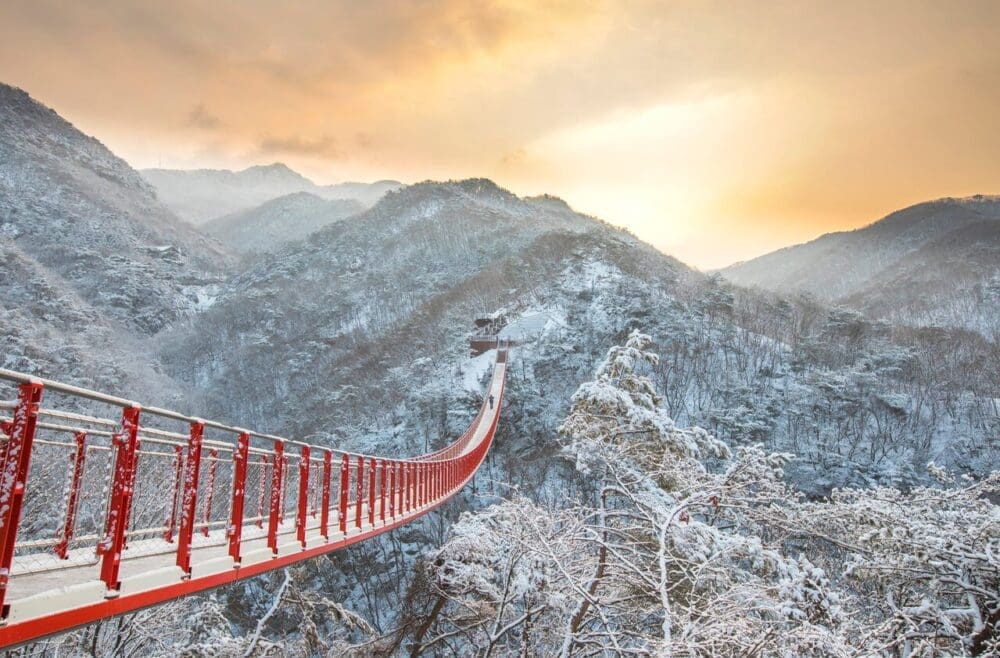 Visiting Korea in January 2026 | What I’ve Learned from Living in Seoul for 15 Years 3 korea in january | gamaksan suspension bridge