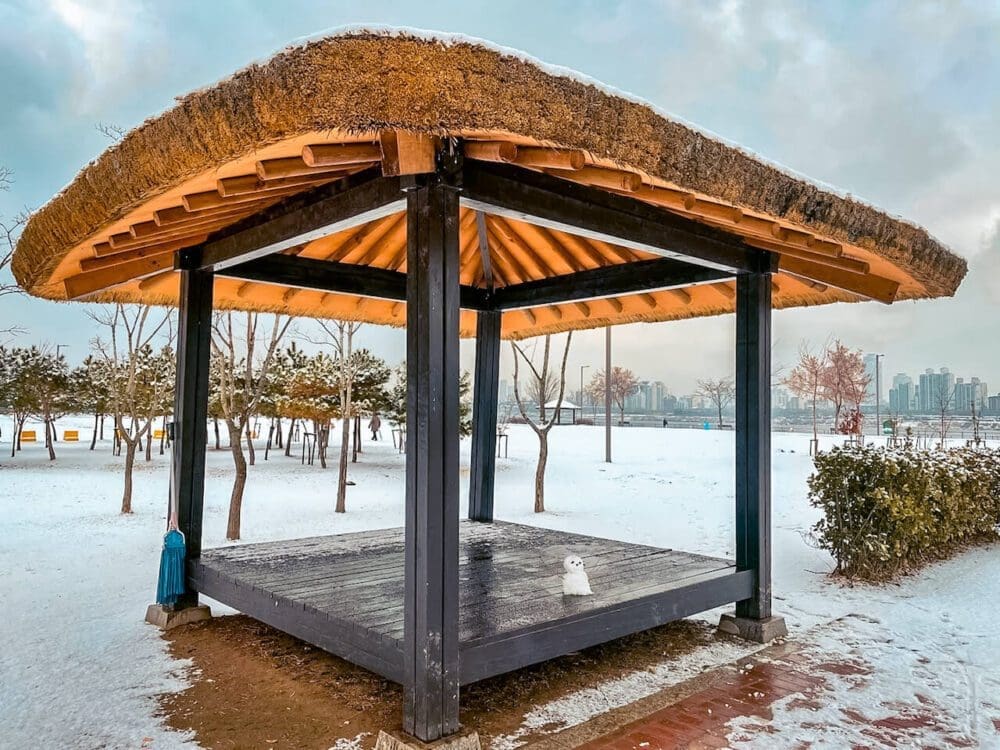 korea in december | jamsil hangang park