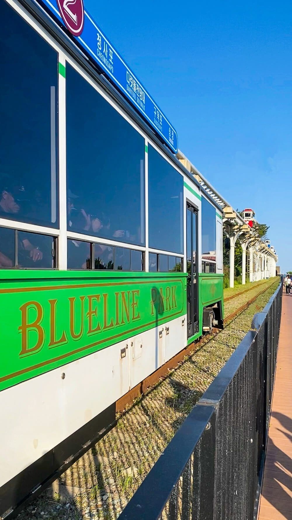How to Book the Adorable Sky Capsule Busan at Haeundae Blueline Park | Review + 5 Personal Tips 22 haeundae blueline park beach train