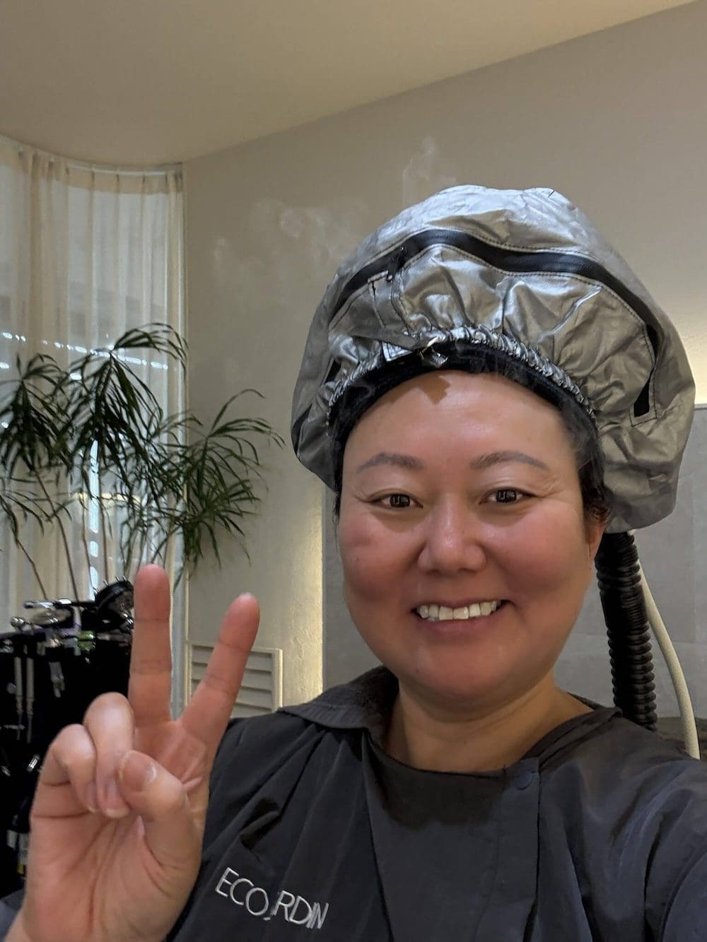 The Luxurious 18-Step Korean Head Spa at Eco Jardin in Seoul | Personal Experience & Review 20 steam mist during a korean head spa