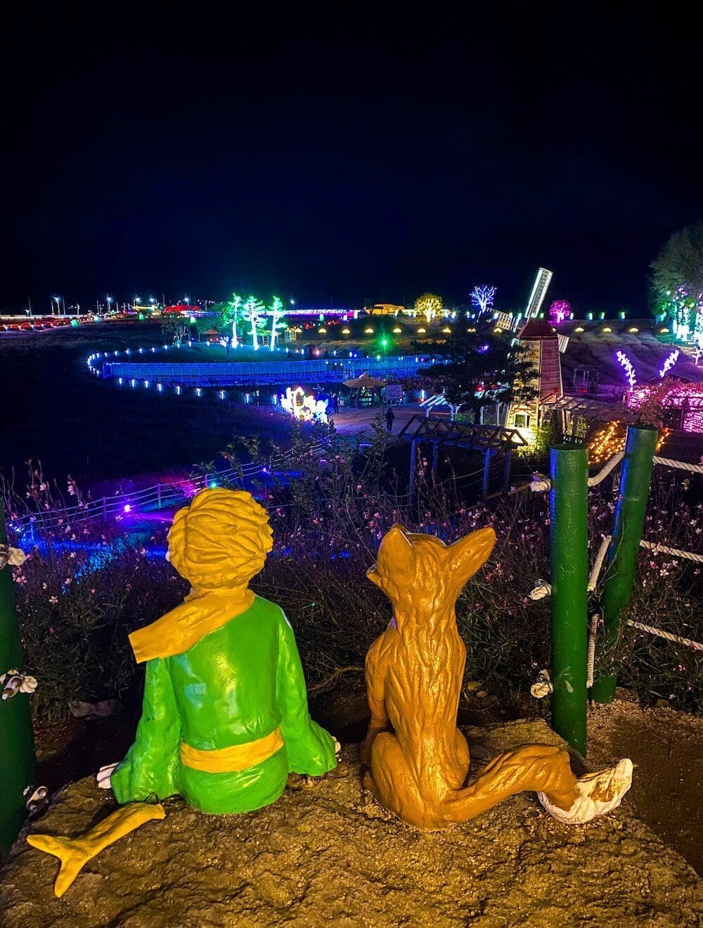 goseokjeong flower garden at night