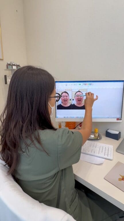 assessing my facial asymmetry at duna clinic in seoul korea